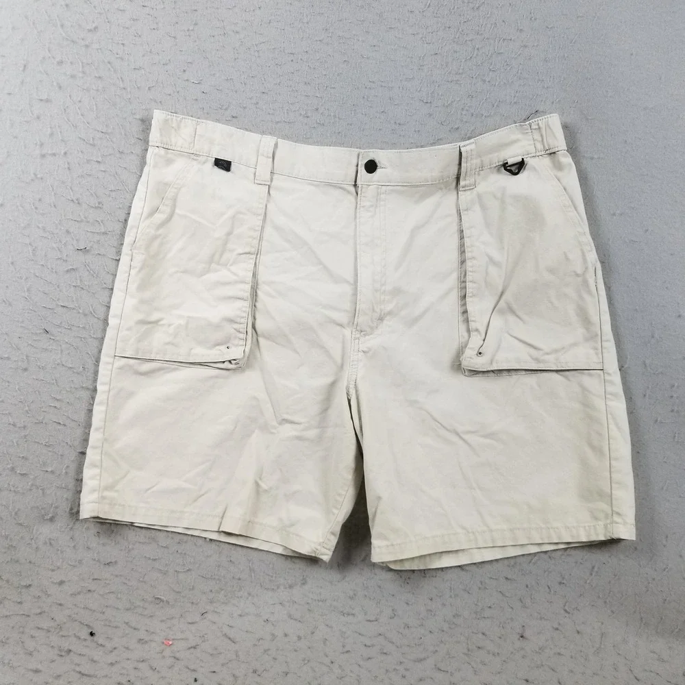 Wrangler Shorts Mens‎ 40 Beige Cargo ATG Angler Fishing 9 Inseam Stretch Outdoor